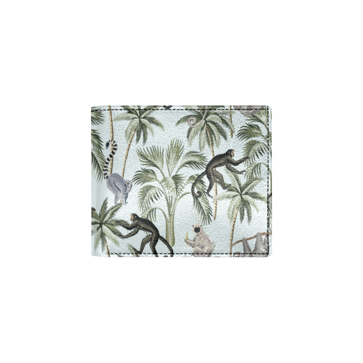 Rainforest Pattern Print Design RF04 Men's ID Card Wallet