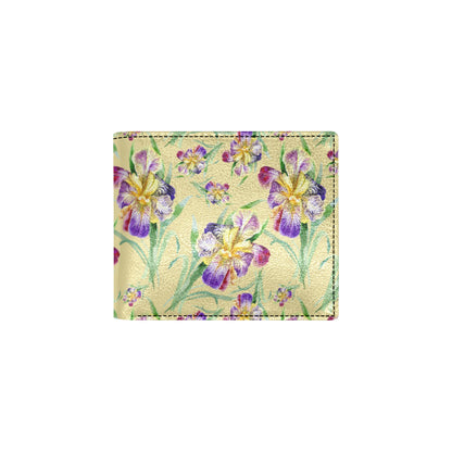Iris Pattern Print Design IR06 Men's ID Card Wallet