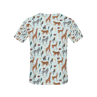 Safari Animal Print Design LKS306 Women's  T-shirt