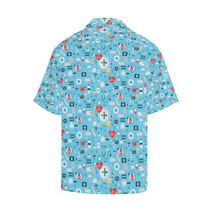 Medical Pattern Print Design 06 Men's Hawaiian Shirt