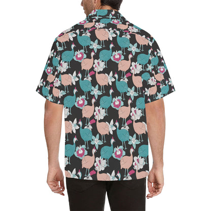 Guinea Fowl Pattern Print Design 03 Men's Hawaiian Shirt