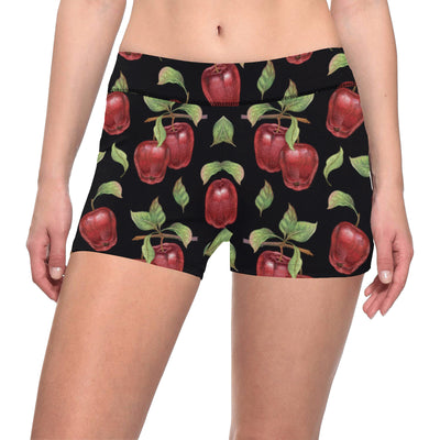 Apple Pattern Print Design AP011 Yoga Shorts