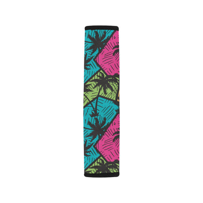 Palm Tree Pattern Print Design PT09 Car Seat Belt Cover