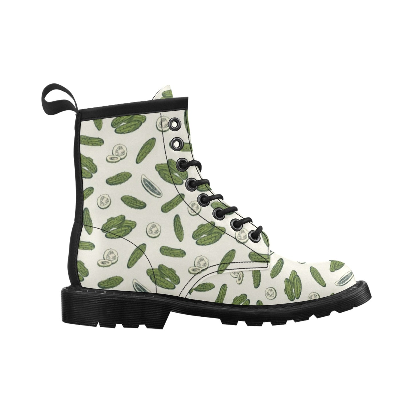 Cucumber Pattern Print Design CC05 Women's Boots