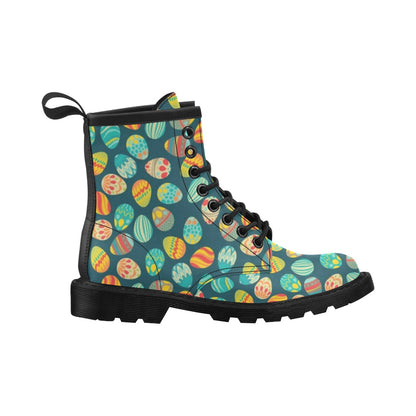 Easter Eggs Pattern Print Design RB09 Women's Boots