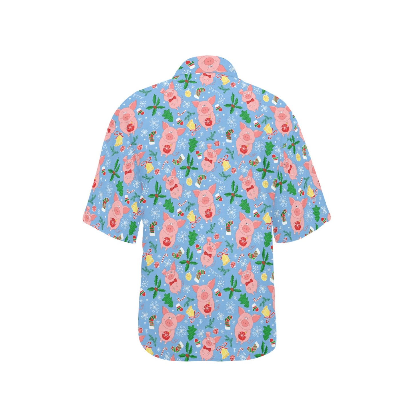 Pig Print Design LKS404 Women's Hawaiian Shirt