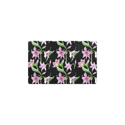 Amaryllis Pattern Print Design AL08 Kitchen Mat