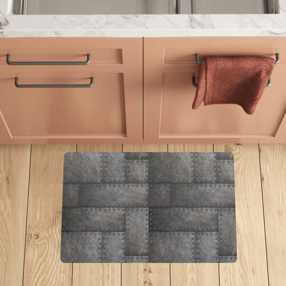 Armor Pattern Print Design 02 Kitchen Mat