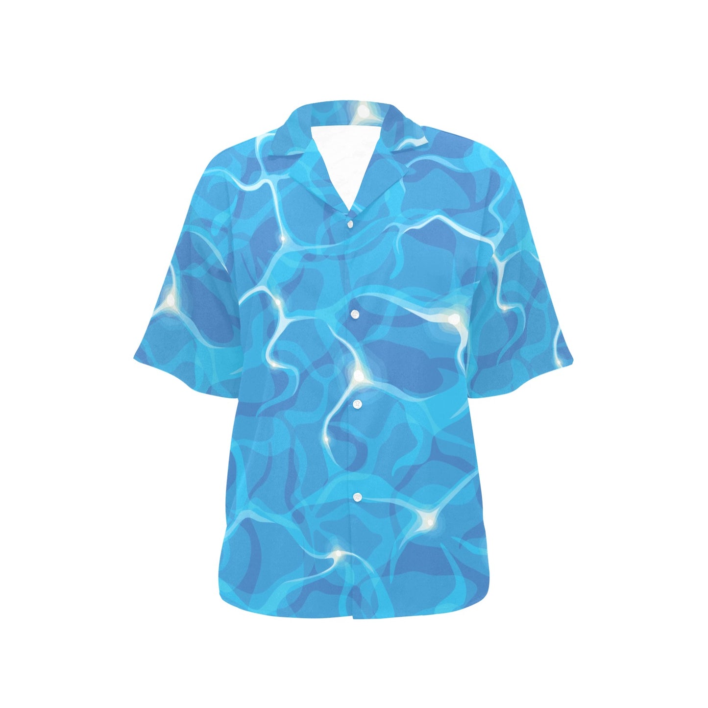 Ocean Reflex Pattern Print Design A02 Women's Hawaiian Shirt
