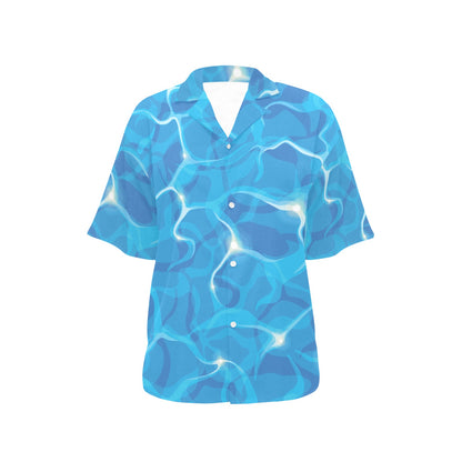 Ocean Reflex Pattern Print Design A02 Women's Hawaiian Shirt