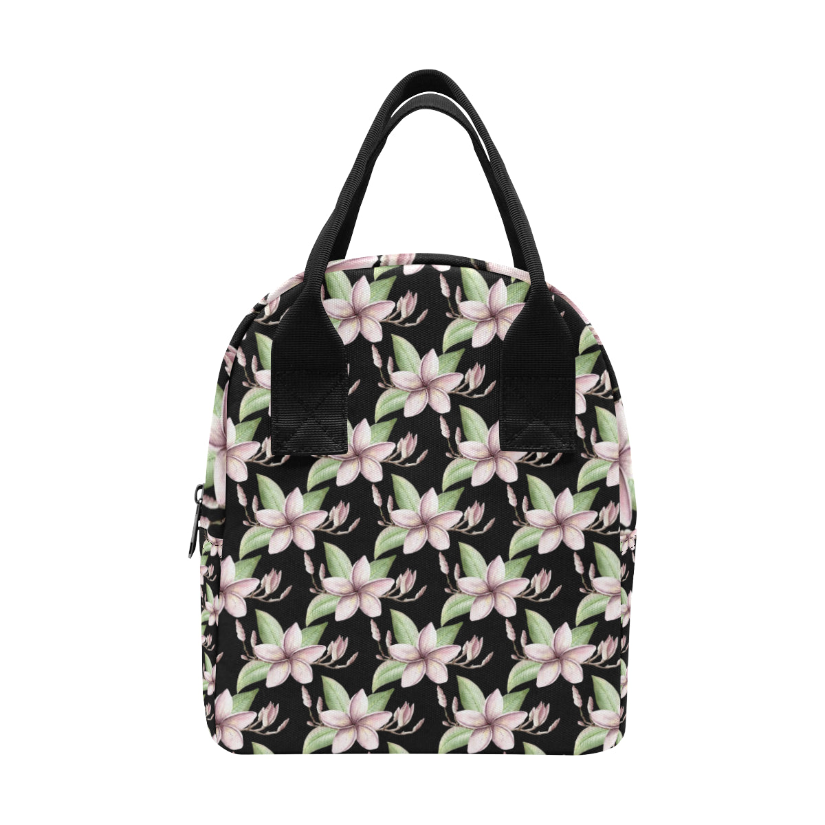Plumeria Pattern Print Design PM02 Insulated Lunch Bag