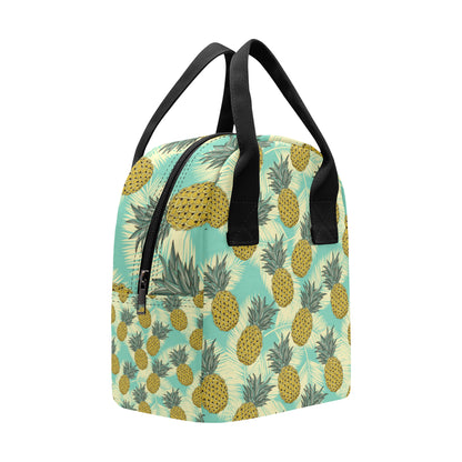 Pineapple Pattern Print Design PP03 Insulated Lunch Bag