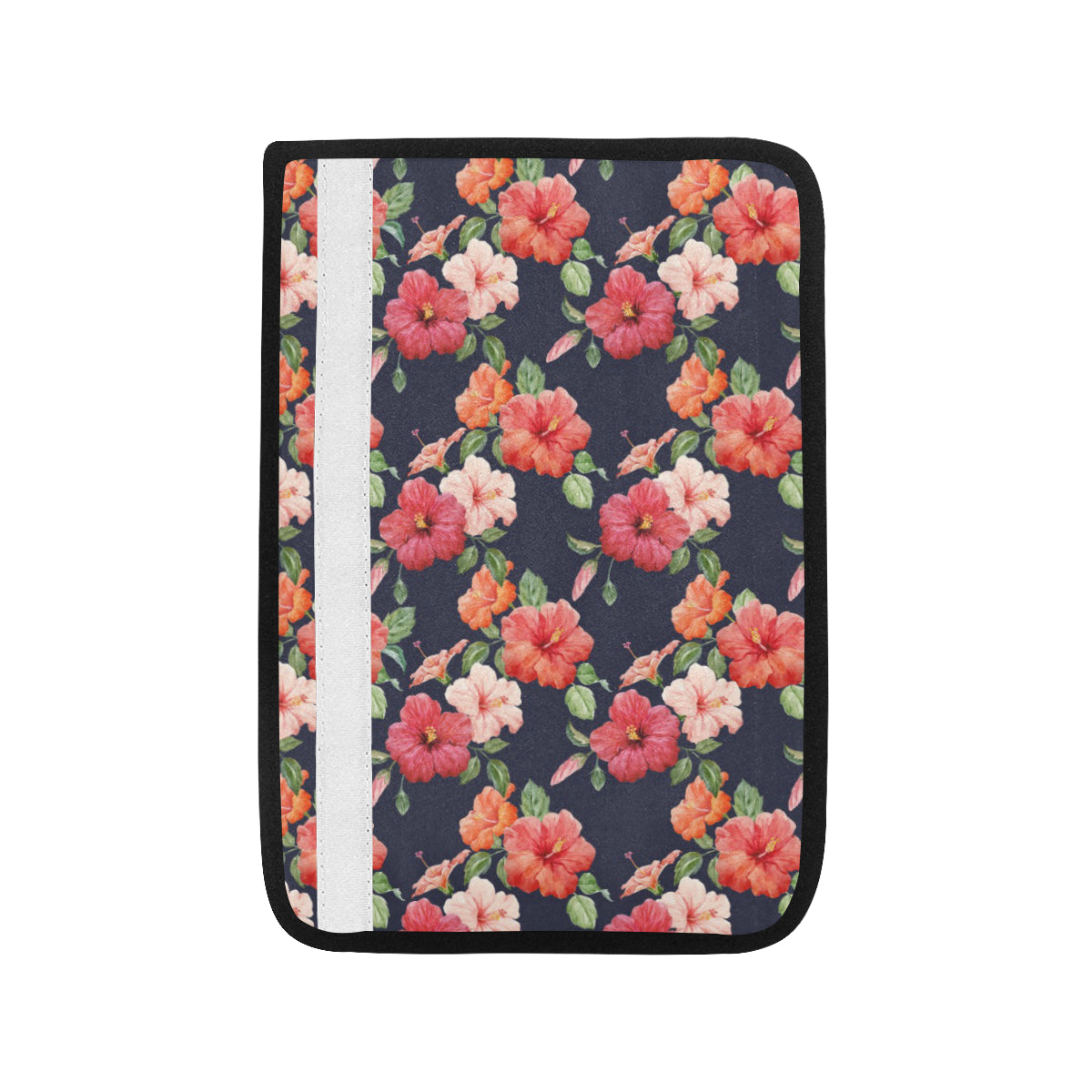 Tropical Flower Pattern Print Design TF020 Car Seat Belt Cover