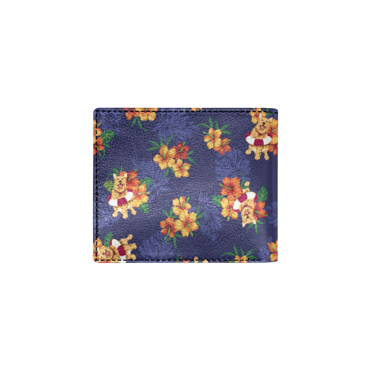 Hawaiian Themed Pattern Print Design H02 Men's ID Card Wallet