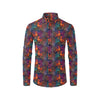 Rooster Print Style Men's Long Sleeve Shirt