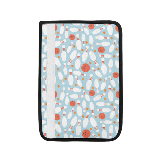 Bowling Pattern Print Design 09 Car Seat Belt Cover