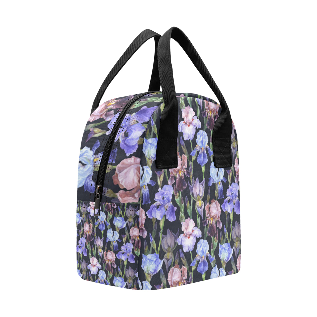 Iris Pattern Print Design IR04 Insulated Lunch Bag