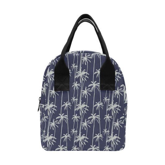 Palm Tree Pattern Print Design PT06 Insulated Lunch Bag