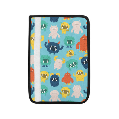 Monster Cartoon Pattern Print Design 03 Car Seat Belt Cover