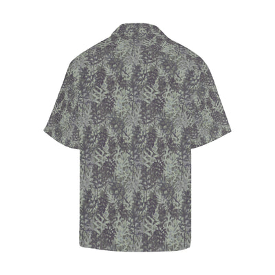 Camouflage Fern Pattern Print Design 05 Men's Hawaiian Shirt