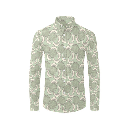 Cantaloupe Pattern Print Design 01 Men's Long Sleeve Shirt