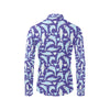 Dolphin Smile Print Pattern Men's Long Sleeve Shirt