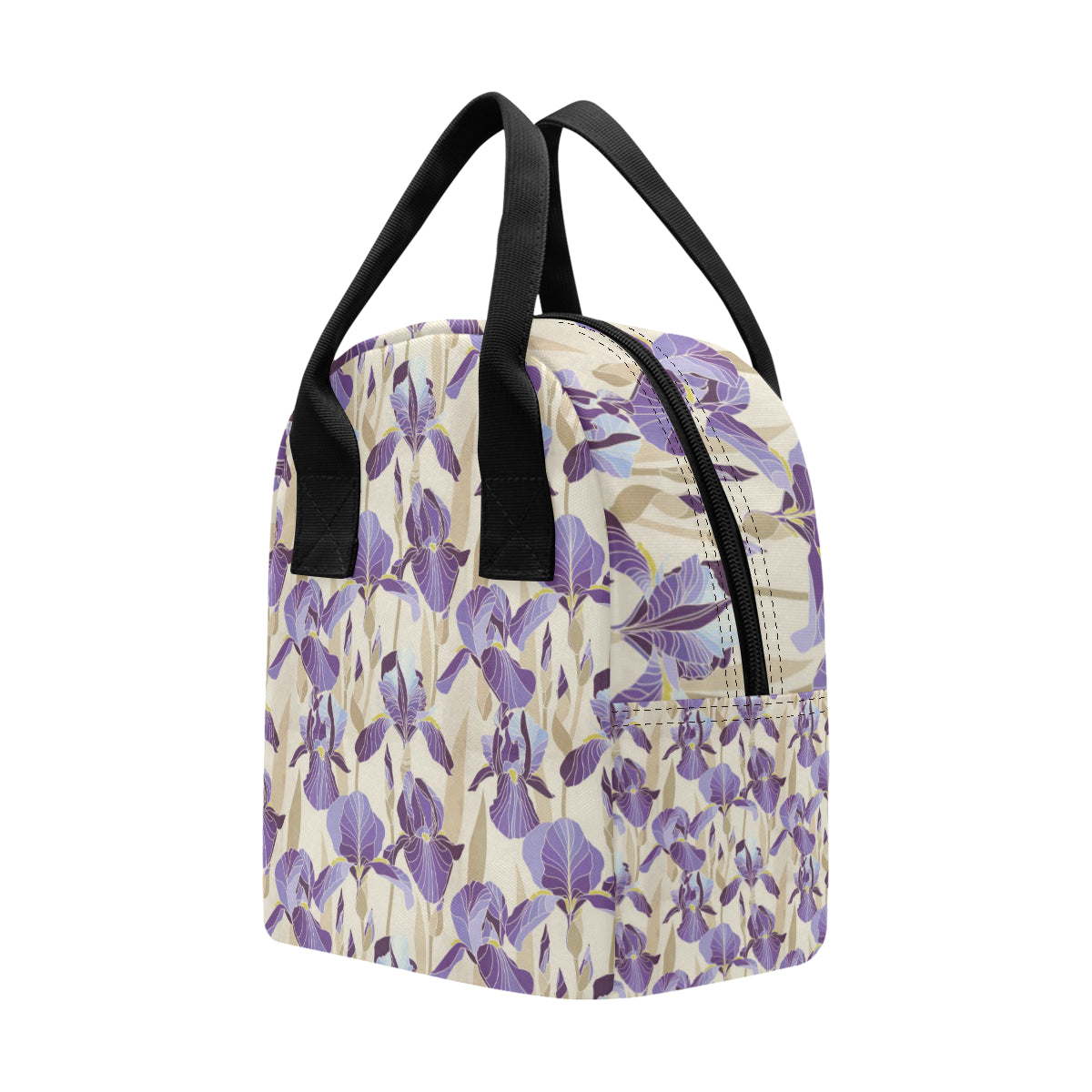 Iris Pattern Print Design IR02 Insulated Lunch Bag