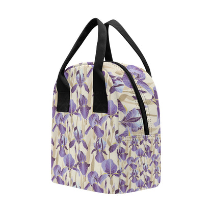 Iris Pattern Print Design IR02 Insulated Lunch Bag
