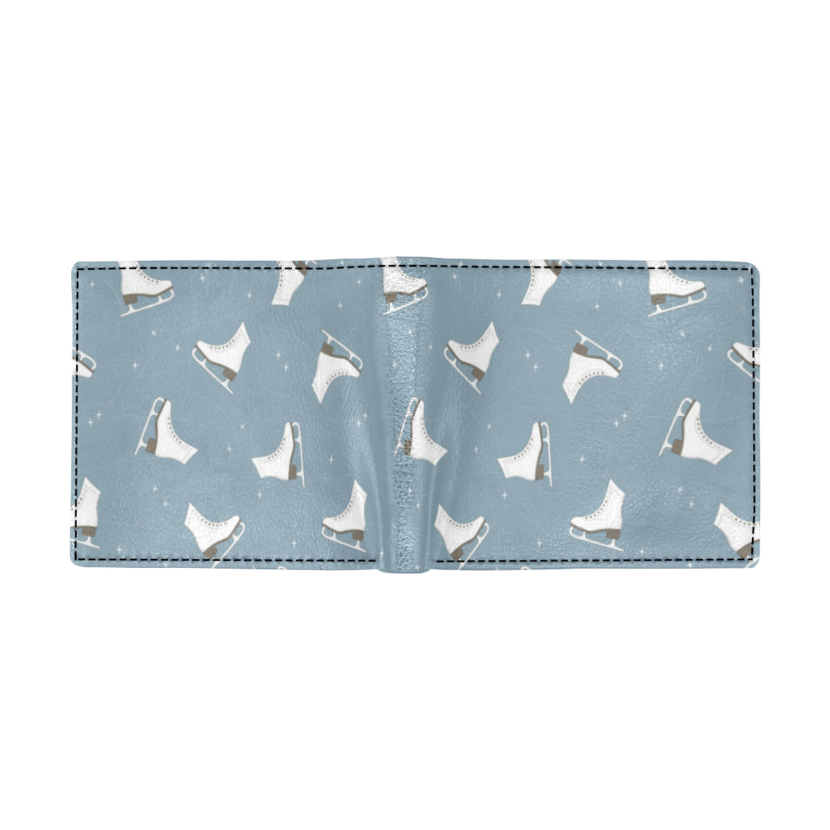 Ice Skate Pattern Print Design 02 Men's ID Card Wallet