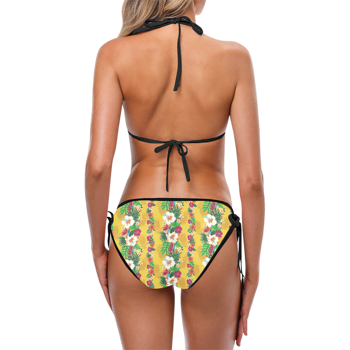 Hawaiian Themed Pattern Print Design H09 Bikini