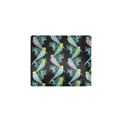 Budgerigar Pattern Print Design 03 Men's ID Card Wallet