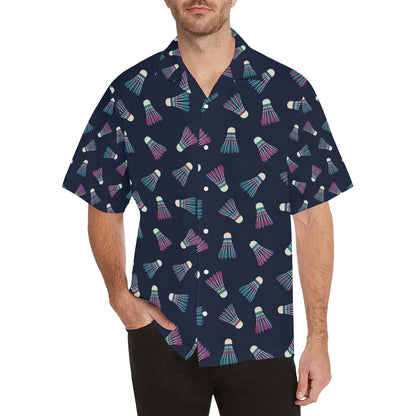 Badminton Ball Pattern Print Design 02 Men's Hawaiian Shirt