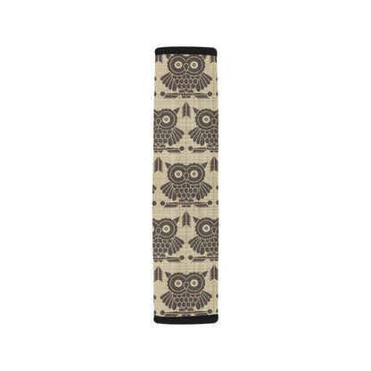 Owl Pattern Print Design A01 Car Seat Belt Cover
