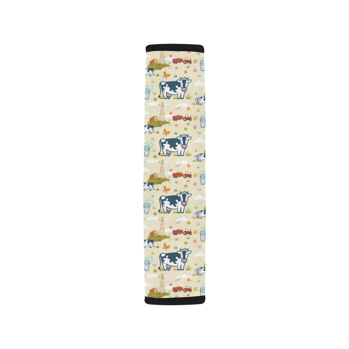 Cow Farm Design Print Car Seat Belt Cover