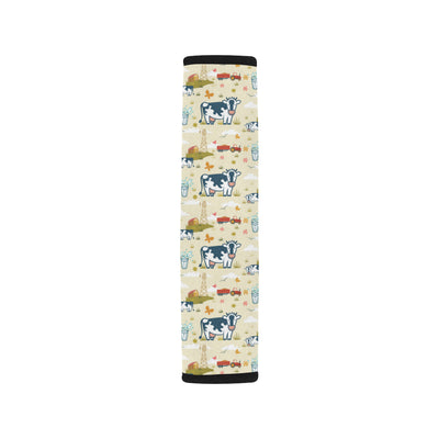 Cow Farm Design Print Car Seat Belt Cover