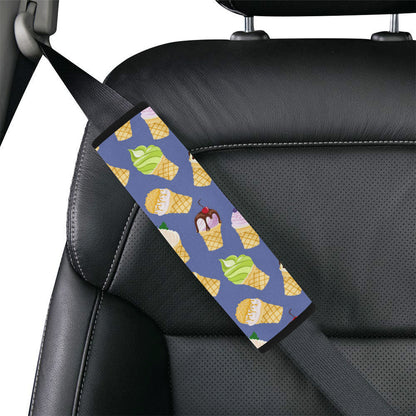 Ice Cream Pattern Print Design IC03 Car Seat Belt Cover