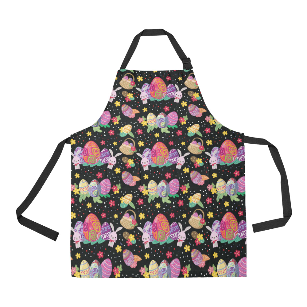 Easter Eggs Pattern Print Design RB06 Apron with Pocket