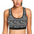 Skull Tattoo Design Print Sports Bra