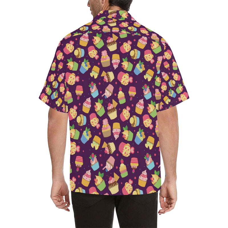 Cupcake Pattern Print Design 05 Men's Hawaiian Shirt