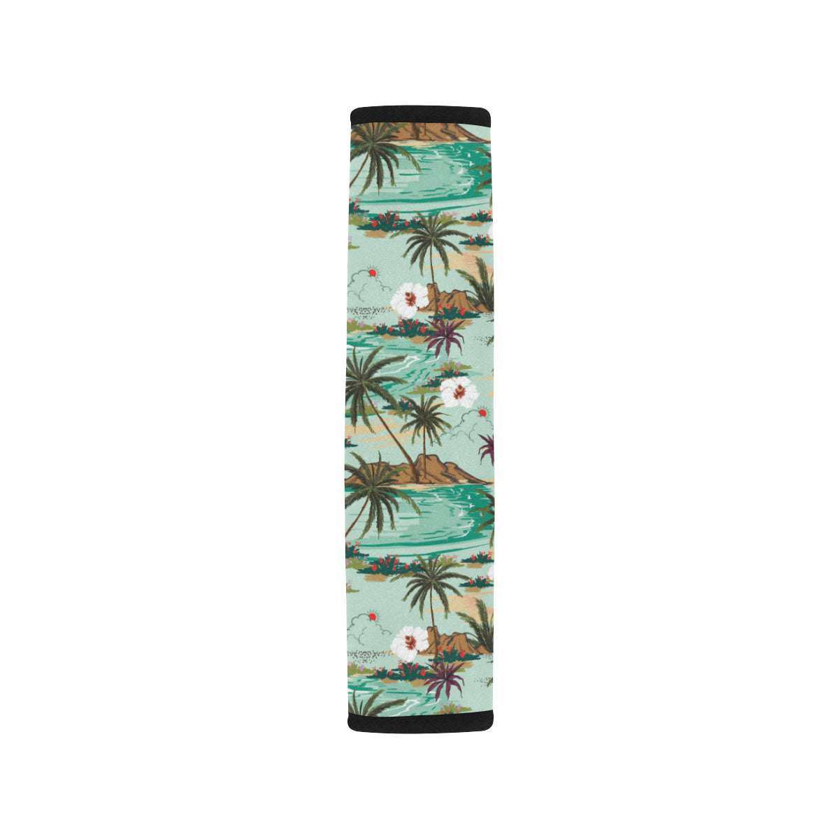Pacific island Pattern Print Design A03 Car Seat Belt Cover