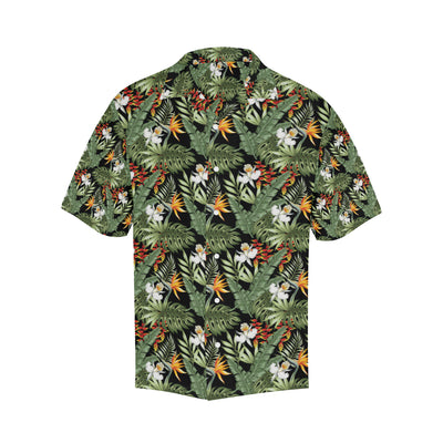 Bird Of Paradise Pattern Print Design 02 Men's Hawaiian Shirt