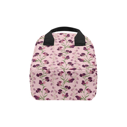 Peony Pattern Print Design PE09 Insulated Lunch Bag