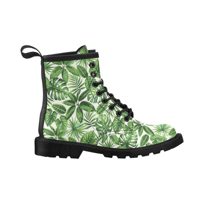 Tropical Flower Pattern Print Design TF013 Women's Boots