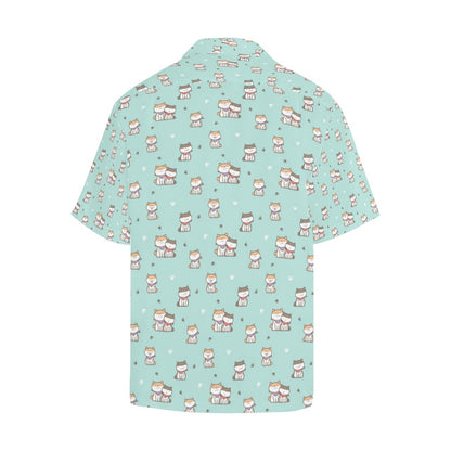 Shiba Inu Print Design LKS302 Men's Hawaiian Shirt