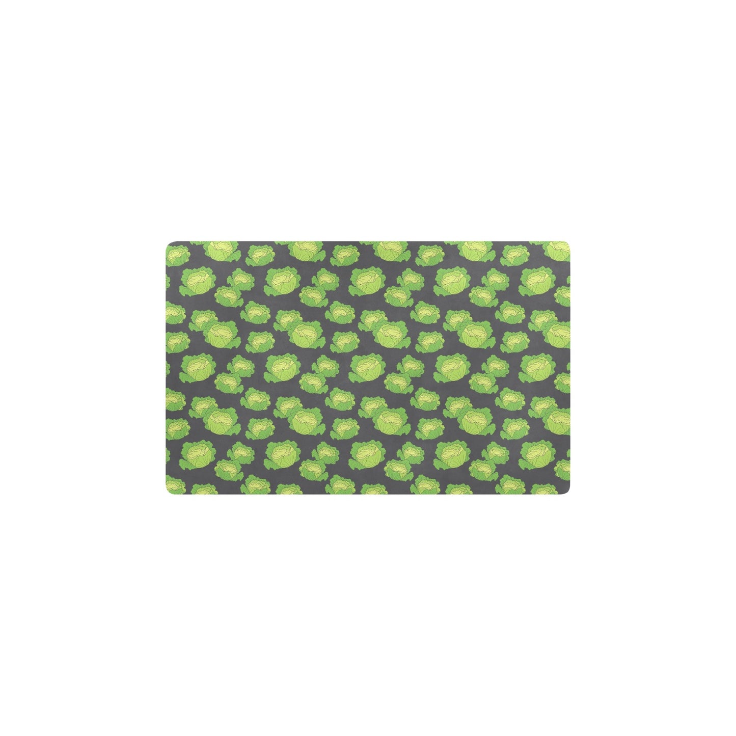 Cabbage Pattern Print Design 01 Kitchen Mat