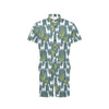 Llama Cactus Pattern Print Design 03 Men's Romper