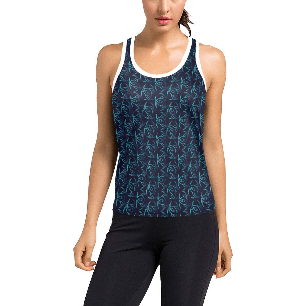 Vikings Print Design LKS302 Women's Racerback Tank Top