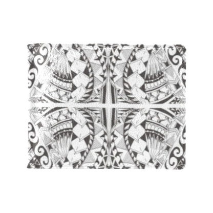 Samoan Style Print Design LKS301 Men's ID Card Wallet