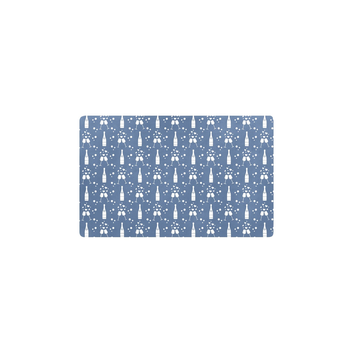 Champagne Pattern Print Design 05 Kitchen Mat