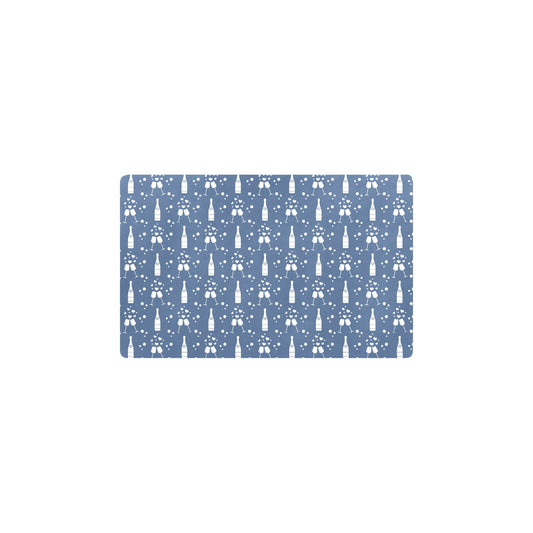Champagne Pattern Print Design 05 Kitchen Mat
